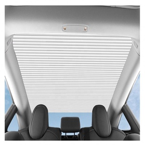 Accessoires intérieurs de voiture, pare-soleil rétractable pliable pour toit ouvrant de voiture, pour <span class=keywords><strong>Tesla</strong></span> <span class=keywords><strong>Model</strong></span> 3 <span class=keywords><strong>Model</strong></span> <span class=keywords><strong>Y</strong></span>, pare-soleil <span class=keywords><strong>Tesla</strong></span> - Product Image 2