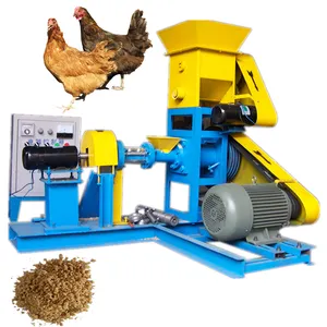 Machine de fabrication de granulés d'aliments flottants pour chiens en acier inoxydable pour poissons, poulets, poulets, poissons flottants, aliments pour animaux de compagnie