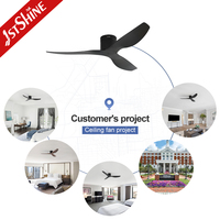 Ventilateur intelligent 1stshine à montage encastré, commande Wi-Fi via application, compatible vocal, pales en ABS, télécommande, moteur DC, excellent vendeur