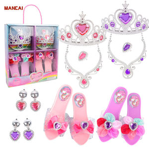 Enfants fée jeu de rôle <span class=keywords><strong>princesse</strong></span> habiller chaussures baguette couronne bijoux Boutique jouet anniversaire Halloween fête cadeau pour les filles - Product Image 2