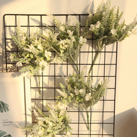 Bestseller Realistische Künstliche Lavendel-Dekorationsblumen 35cm Leichtgewichtig Langlebig für Muttertag Hochzeit Abschlussfeier Chinesisch