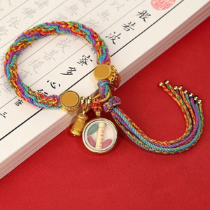 สร้อยข้อ<span class=keywords><strong>ม</strong></span>ือทอเครื่องรางสแตนเลสสไตล์<span class=keywords><strong>ธิเบต</strong></span> - Product Image 2