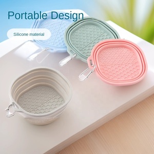 Cats Dogs Feeding Silicone Portable Foldable <b>Bowl</b> Outdoor Travel Pet <b>Bowl</b> Colorful Pet Folding <b>Bowl</b> - Product Image 5