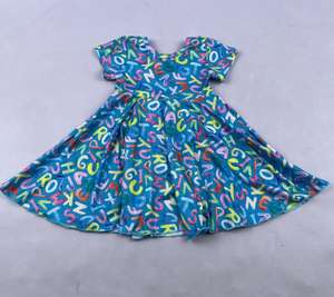Ropa de San Valentín para Bebés, Vestido con Estampado de Papas Fritas, Vestido Giratorio para Niñas Pequeñas, Ropa Infantil de Boutique - Product Image 2