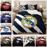Parure de lit Club de Football, Ensemble de literie imprimé 3D, Housse de couette King Size, Housse de couette simple ou double, SANS draps, Textile de maison