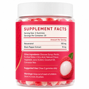 Suplemento Premium de Nicotinamida Liposomal para Adultos Activos, 1000mg 1500mg, Resveratrol Antioxidante, Sin Lácteos, Gomitas de 60 Unidades - Product Image 6