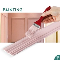 Moulure murale flexible auto-adhésive DIY peignable, découpe facile, design moderne en EVA blanc pour décoration extérieure de villas et hôtels