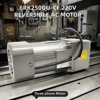Moteur à engrenages triphasé 250W IE3 à régulation de vitesse 6RK250GU-CF 220V réversible
