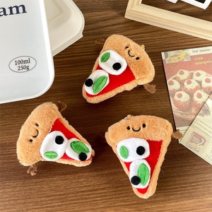 ตุ๊กตาพิซซ่าสามเหลี่ยมน่ารัก พวงกุญแจตุ๊กตาพิซซ่าขนาดเล็ก ของเล่นนุ่มนิ่ม ของตกแต่งกระเป๋า ของขวัญสำหรับเด็กผู้หญิง - Product Image 4