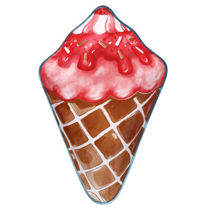 Vajilla nórdica <span class=keywords><strong>de</strong></span> cerámica para el hogar, cubertería con forma <span class=keywords><strong>de</strong></span> cono para helado, aperitivos, ensalada, fruta, postre, desayuno - Product Image 6