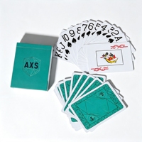 Cartes à jouer en plastique PVC personnalisées, imprimées des deux côtés, lavables, pour les rassemblements sociaux et les fêtes