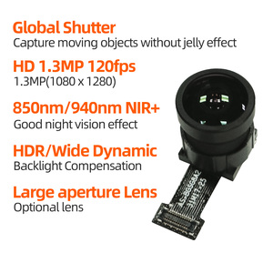 Monochrome Global Shutter Camera Module MIPI Wide-Angle 1.3MP 120fps Moving Object Capture No Jello Effect for VRAR - Product Image 2