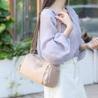 Sac à bandoulière minimaliste décontracté à grande capacité avec fermeture éclair, sac messager antivol résistant à l'eau en nylon