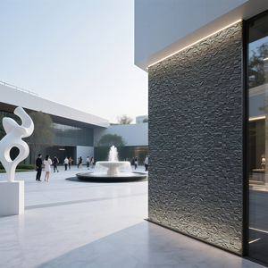 Panel de Pared con Textura Cóncava de Cubo 3D <span class=keywords><strong>Mate</strong></span> para Decoración Interior Sencilla de Casas y Alojamientos - Product Image 2
