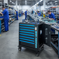 Armoire à roulettes numérique OEM à 8 tiroirs, prix d'usine, éclairage LED, panneau latéral suspendu, certifiée ISO CE, capacité 450 kg, design moderne