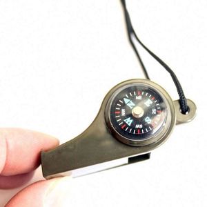 Personalized Acrylic Heart-Shaped 3-In-1 Emergency Whistle With Compass <b>Thermometer</b> Lanyard for <b>Outdoor</b> Adventures & Survival - Product Image 2