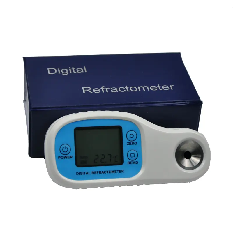 SKZ1019 Análisis de contenido de azúcar vino líquido laboratorio 0-80% refractómetro automático Digital portátil
