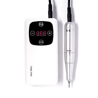Perceuse à ongles électrique professionnelle ensemble moteur sans balais pour manucure Gel enlèvement des cuticules tour à ongles fichier outil de polissage