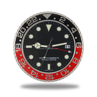 Reloj de Pared de Metal con Forma de Reloj de Pulsera, Regalo de Lujo, Decoración para el Hogar, Estilo Hulk