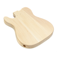 Factory Direct ST Electric Guitar DIY Kit Customizable Semi-Finished Basswood Guitar with Base Coat Paint for Sale