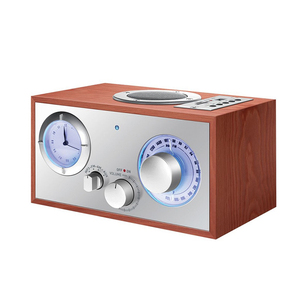 Thuis Tafelblad Vintage Sterio Analoog Hout Afgewerkt Reloj De Mesa Digitale Fm/Am Radio Klok Leveranciers - Product Image 2
