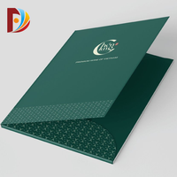 Carpeta Organizadora de Documentos de Presentación de Papel Impermeable con Dos Bolsillos y Logotipo Personalizado, con Color Personalizado para Uso Escolar y Empresarial