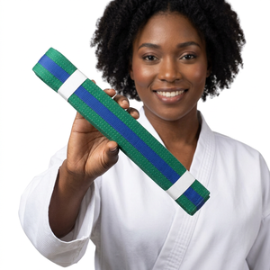 Cinturón de Karate con Logotipo Personalizado, 100% Algodón Ecológico, Unisex, Cinturón de BJJ para Entrenamiento y Competición, Cinturón de Taekwondo - Product Image 4