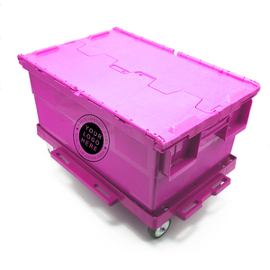 Factory Moving Crate Hot Sale Colored Mesh Box Folding Crates Foldable For Sale Fish Collapsible Plastic Storage Bins