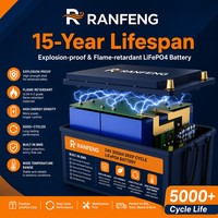 Paquete de Baterías LiFePO4 de 24V 25.6V 100Ah-300Ah para Camiones, Aire Acondicionado de Estacionamiento, Arranque, Ciclo Profundo, 6000 Ciclos