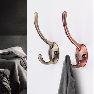 Ganchos de pared de aleación de zinc, resistentes, individuales, para colgar ropa en puertas, armarios o paredes, estilo nórdico. - Product Image 2