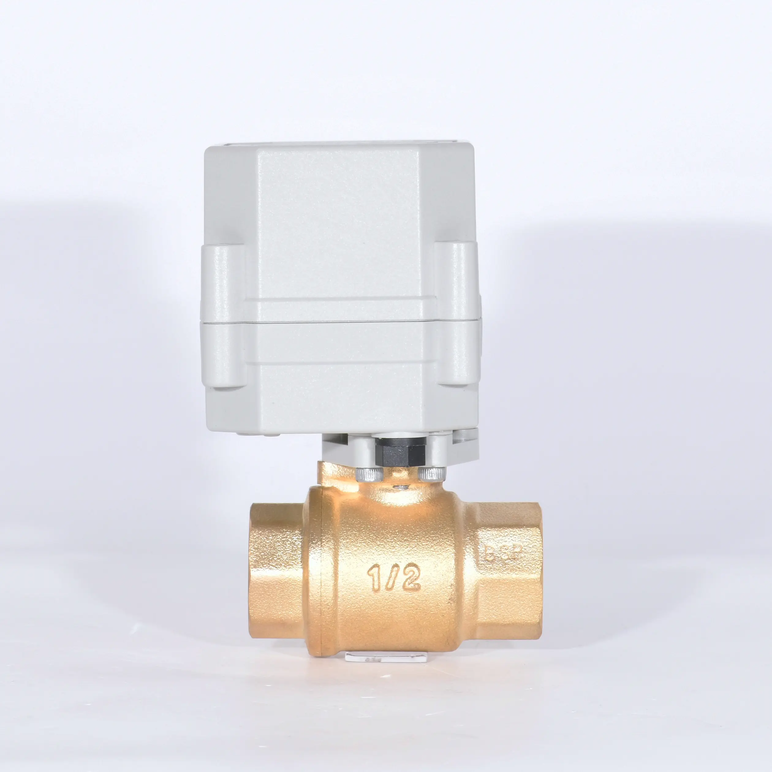 ミニA20-T15-B2-C 2双方向DN15 1/2 "12v Brass電動ガスボールバルブ