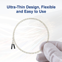 Cable Coaxial Médico Ultrafino de Baja Pérdida para Sonda de Ultrasonido, Cable de Conexión de PCBA a PCBA de 44 AWG, 50±5 Ohm, con Certificación TDR, Cable de 1M