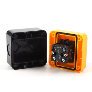 22mm 비상 정지 스위치 LA38 방수 상자 화물 엘리베이터 방수 상자 비상 정지 AC220 헤드 푸시 버튼 스위치 - Product Image 2