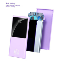 Baterías Externas Móviles de Carga Súper Rápida PD 22.5W de 10000mAh Venta al por Mayor de Fábrica con Entrada y Salida Tipo C de 20W y Power Bank con Doble USB de 20000mAh