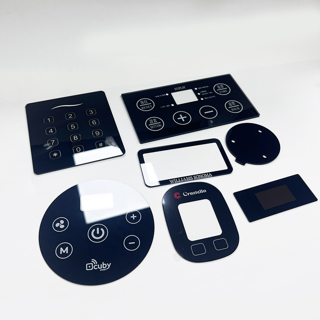 Factory Hot Sale 0.7mm -2mm Thickness Tempered and Printed Gorilla GlassSmart Door Lock Password and Fingerprint Cover Plate