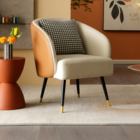 102613 Fauteuil moderne de luxe léger pour salon, fauteuil individuel moderne