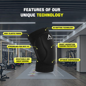 Genouillères de volley-ball avec coussin de haute protection pour volley-ball, course à pied, nettoyeur de maison, travailleur, haltérophilie, danseur - Product Image 2