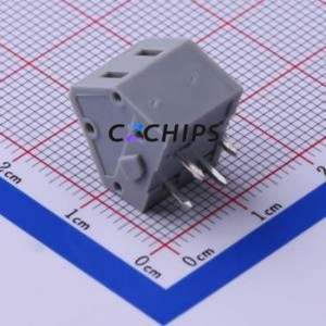KF243A-5.0-2P Spring Terminal Block Through hole Component (THT),P=5mm Connector 5mm 2P 2 17A - Product Image 2