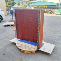 Condenseur HANXIN haute efficacité en forme de L à tubes-côtes en cuivre pour unité de climatisation de réfrigérateur, système de refroidissement d'air commercial, qualité export