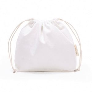 Sac fourre-tout en toile écologique avec cordon de serrage et pochette pour ordinateur portable, logo personnalisé, couleur personnalisée, pour les voyages et la promotion - Product Image 3