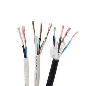 Electric RVV Cable Wire Copper Conductor Cable for Home Appliances with PVC 1.5mm 2.5mm 4mm 10mm Insulation 300 500V Cross Color