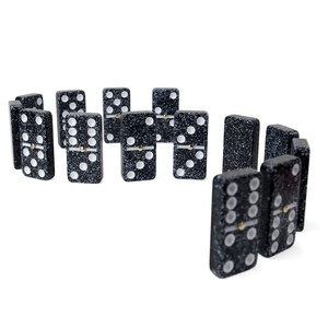 Juego de Dominó Profesional Doble 6 con Efecto Mármol, Fichas de Melamina Codificadas por Colores, Spinner Dorado, Logotipo Personalizado para <span class=keywords><strong>Casino</strong></span> - Product Image 5