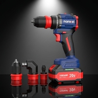 Perceuse multifonctionnelle sans fil à haute efficacité, moteur sans balais 20V, 50N