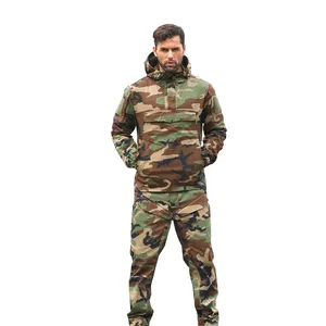 Модная куртка камуфляжные брюки Мужской Тактический халат для улицы Быстросохнущий износостойкий дышащий костюм