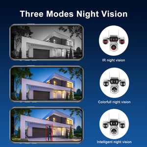 AOV Solar <span class=keywords><strong>4G</strong></span> SIM-Karten-Kamera mit vier Objektiven, humanoider Verfolgungserkennung, intelligenter KI, drahtlosem Audio, Outdoor-CCTV-IP-PTZ-Kamera mit 4 Objektiven - Product Image 3