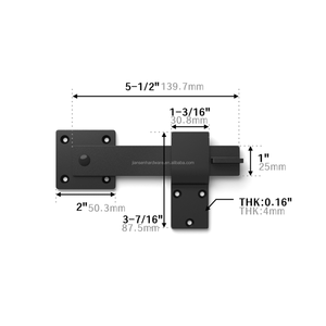 Chiusure per Porte a 360 Gradi in Ferro Massiccio, Facile Installazione, Bulloni di Bloccaggio Resistenti per Sicurezza di Cancelli e Finestre - Product Image 3
