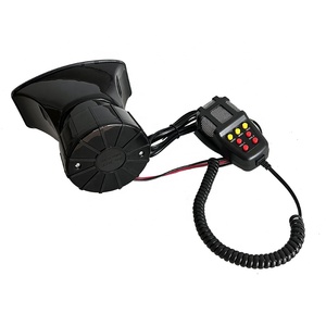 Sirène <span class=keywords><strong>de</strong></span> voiture 100W à 7 tons, haut-parleur <span class=keywords><strong>de</strong></span> sirène puissant pour <span class=keywords><strong>pompier</strong></span>, ambulance, moto, voiture, camionnette, camion, 120 dB avec micro - Product Image 2