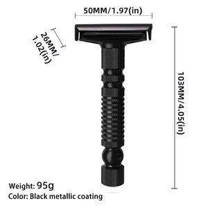 Customized Mens <strong>Straight</strong> Metal Stainless Steel Classic Double <strong>Edge</strong> Shaving Safety <strong>Razor</strong> for Face - Product Image 6