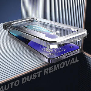 Protection d'écran en verre trempé ultra HD transparente 9H, installation facile pour <span class=keywords><strong>iPhone</strong></span> 17 16 15 14 <span class=keywords><strong>13</strong></span> <span class=keywords><strong>Pro</strong></span> <span class=keywords><strong>Max</strong></span> - Product Image 3