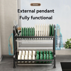 Accesorios de Cocina Modernos y Sencillos, Escurridor de Platos de Metal Tipo Soporte, Multifuncional, Ahorra Espacio, Escurridor de <span class=keywords><strong>Encimera</strong></span> - Product Image 5
